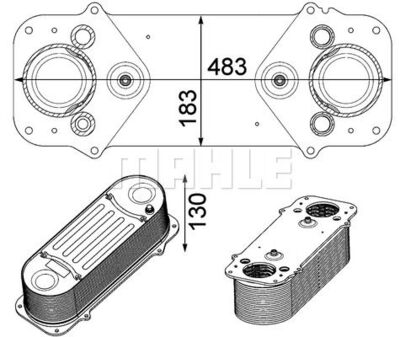 RADIATEUR AIR SURALIMENTATION OEM MAHLE